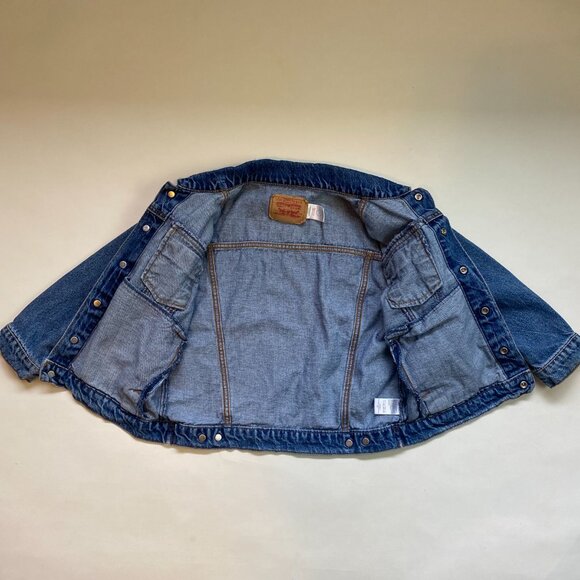 Levi's Red Tab 4 Pocket Blue Jean Denim Jacket, Made in China, Unisex Kids 6 - Picture 5 of 6